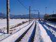 鉢伏山へ続く鉄路
