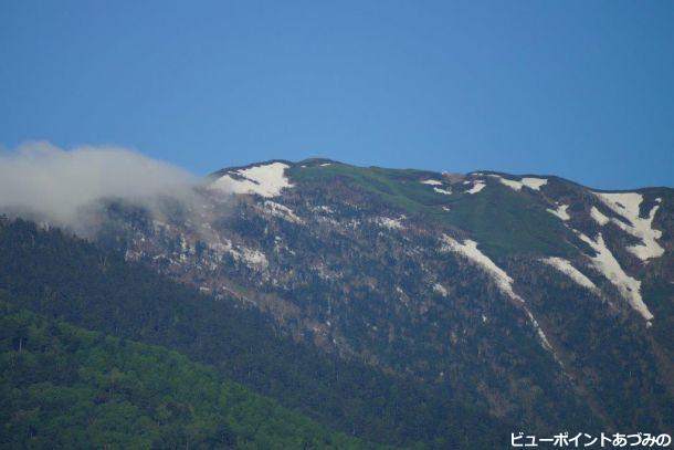 蝶の雪形（蝶ヶ岳）