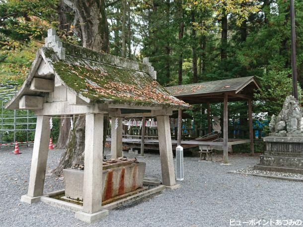 穂高神社の手水舎