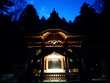 黄昏時の穂高神社
