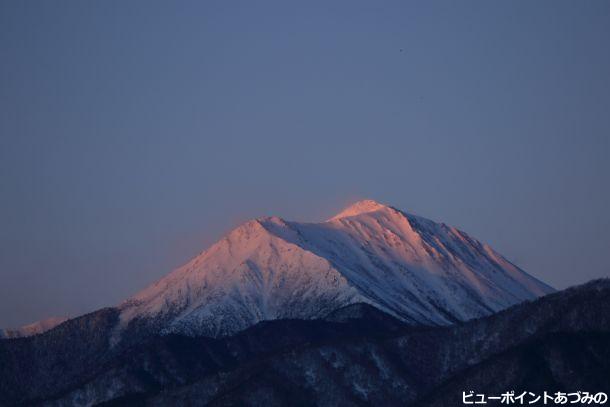 常念岳の夜明け