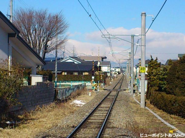 北アルプスへ続く鉄路