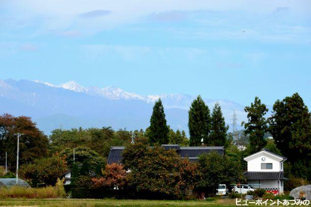 白馬三山冠雪