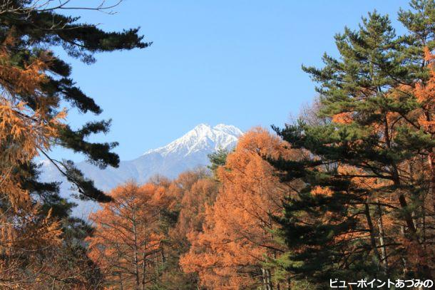 初冬の常念岳