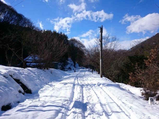 雪の廃線敷