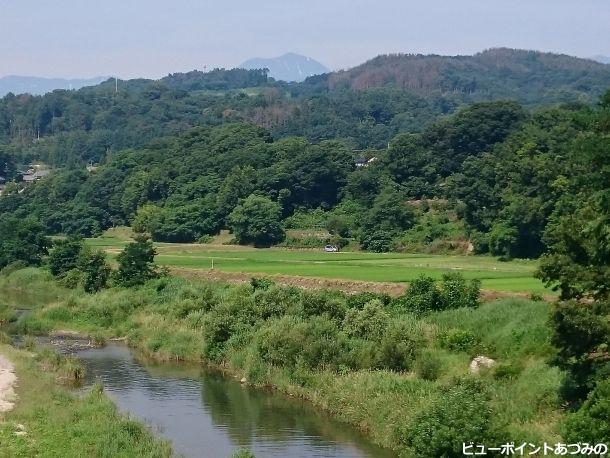 木戸橋からの常念岳