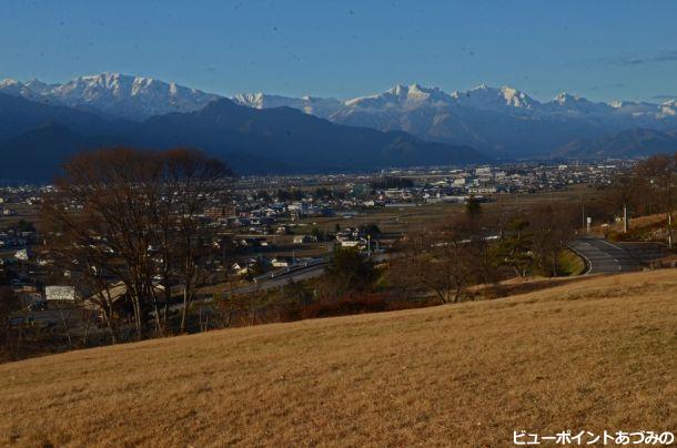 白銀の後立山連峰