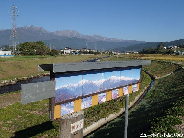 農具川と後立山連峰