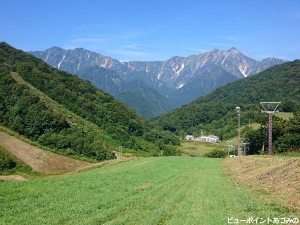 晩夏のスキー場