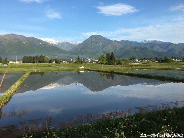 有明山と水田