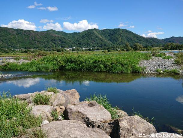 犀川と光城山