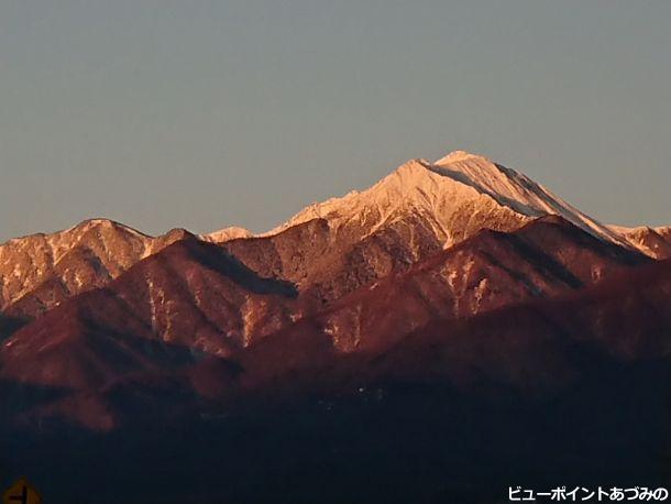 元旦の紅常念