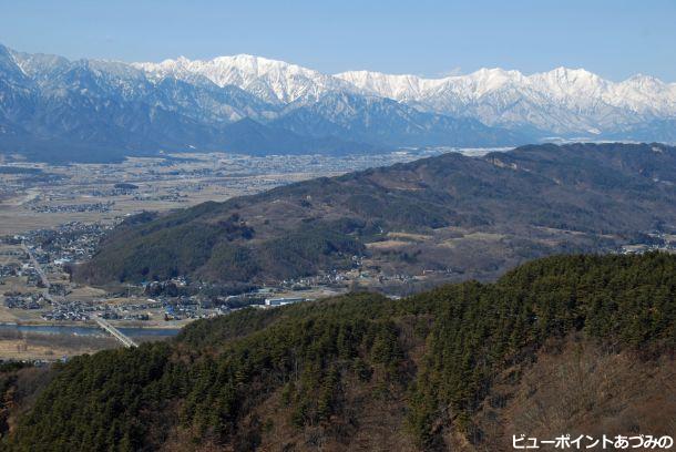 早春の後立山連峰