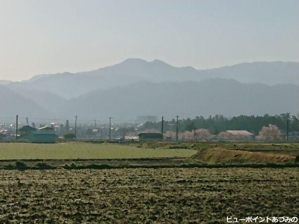 洲波の社叢と戸谷峰