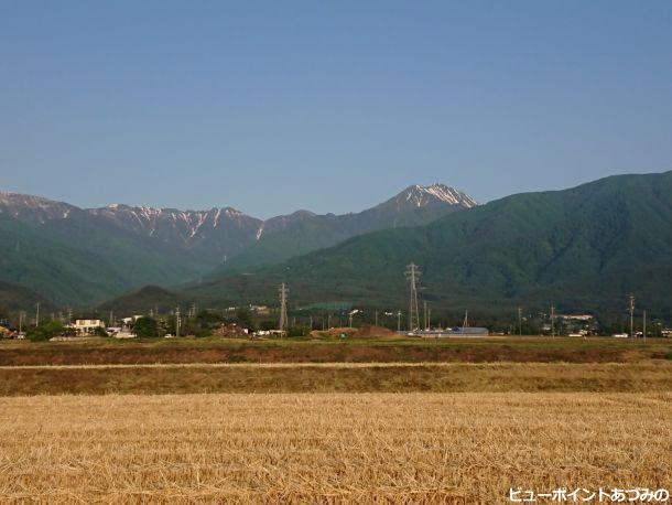 麦秋の常念岳