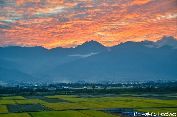 安曇野  燃える