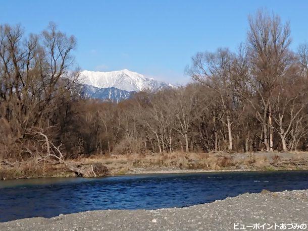 犀川と餓鬼岳