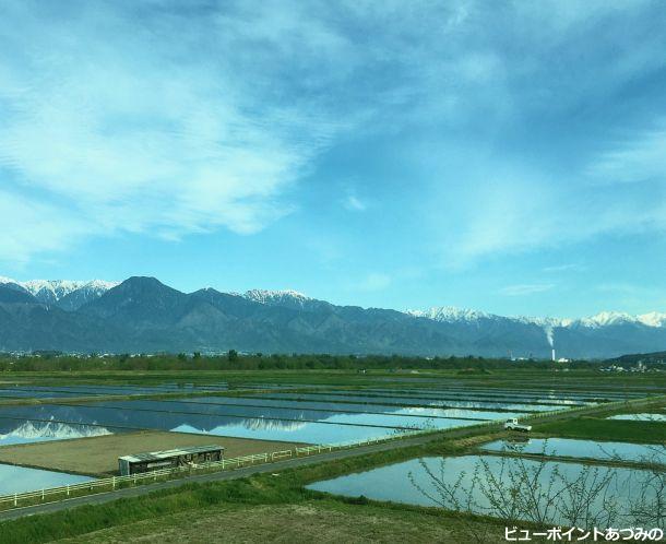 初夏の北アルプス連峰