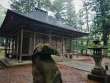 雨に濡れる松尾寺