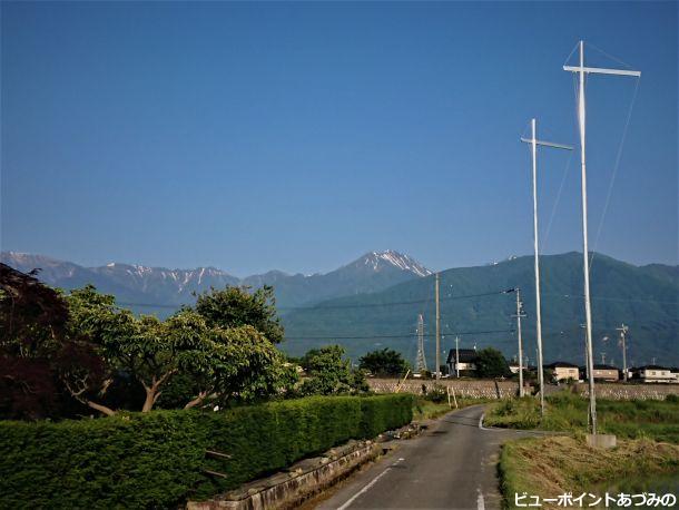 幟柱と常念岳