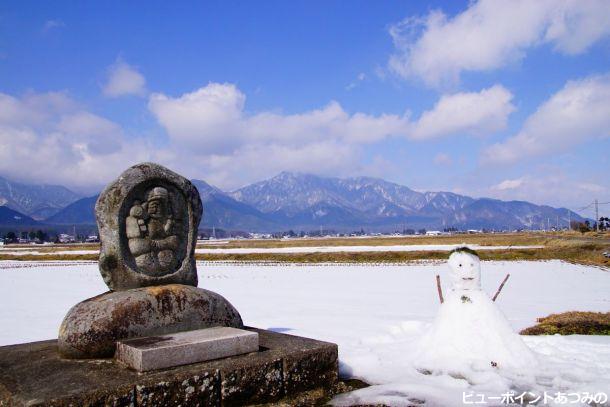 春を待つ安曇野