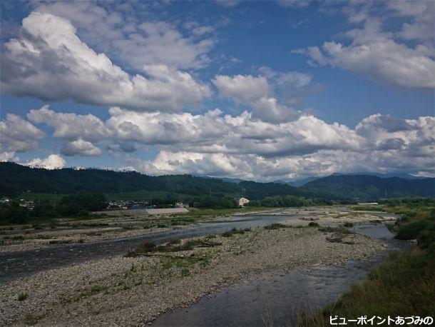 夏空と高瀬川