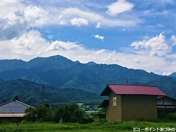 土蔵と餓鬼岳