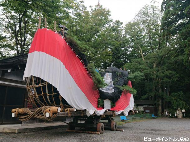 穂高神社の御船