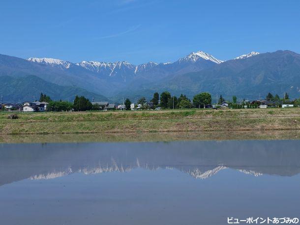 水鏡の安曇野