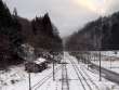 雪の簗場駅