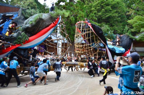 穂高神社の御船祭り