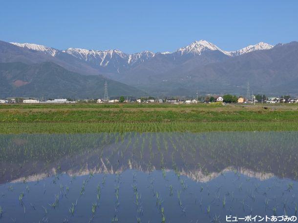 水鏡の稜線