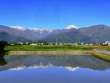 常念岳の水鏡