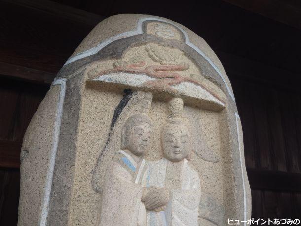 彩色双体道祖神