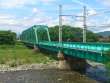 夏の穂高川トラス橋