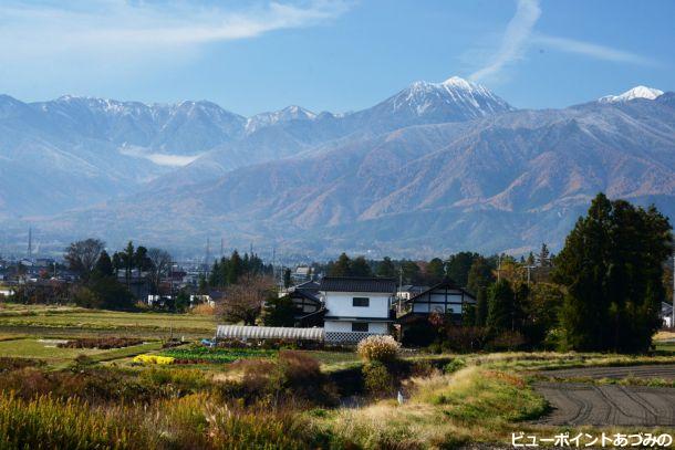 晩秋の常念岳