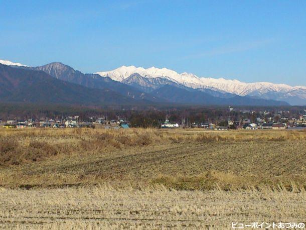 冬の白馬連峰