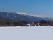 雪の北アルプス牧場