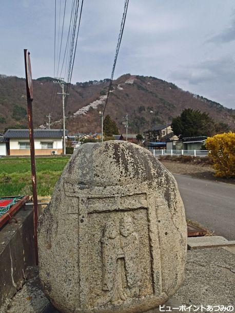 光城山の登り桜並木