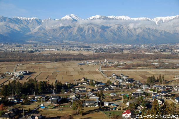 安曇野冬景色