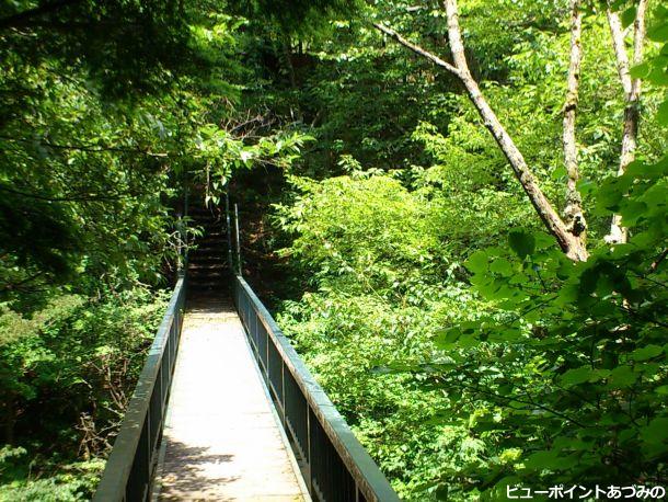 中房川の木橋